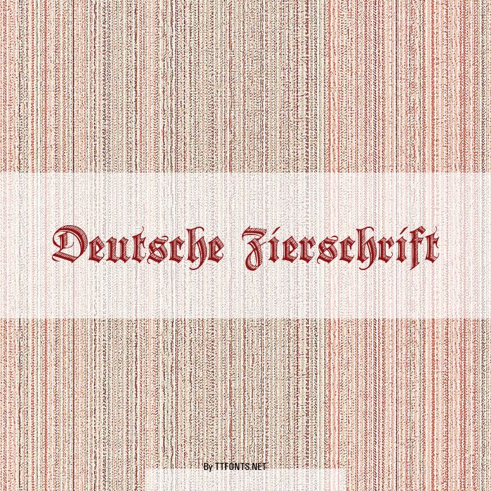 Deutsche Zierschrift example